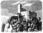 Schlossruine Falkenstein in der Oberpfalz mit dem Lugloch
